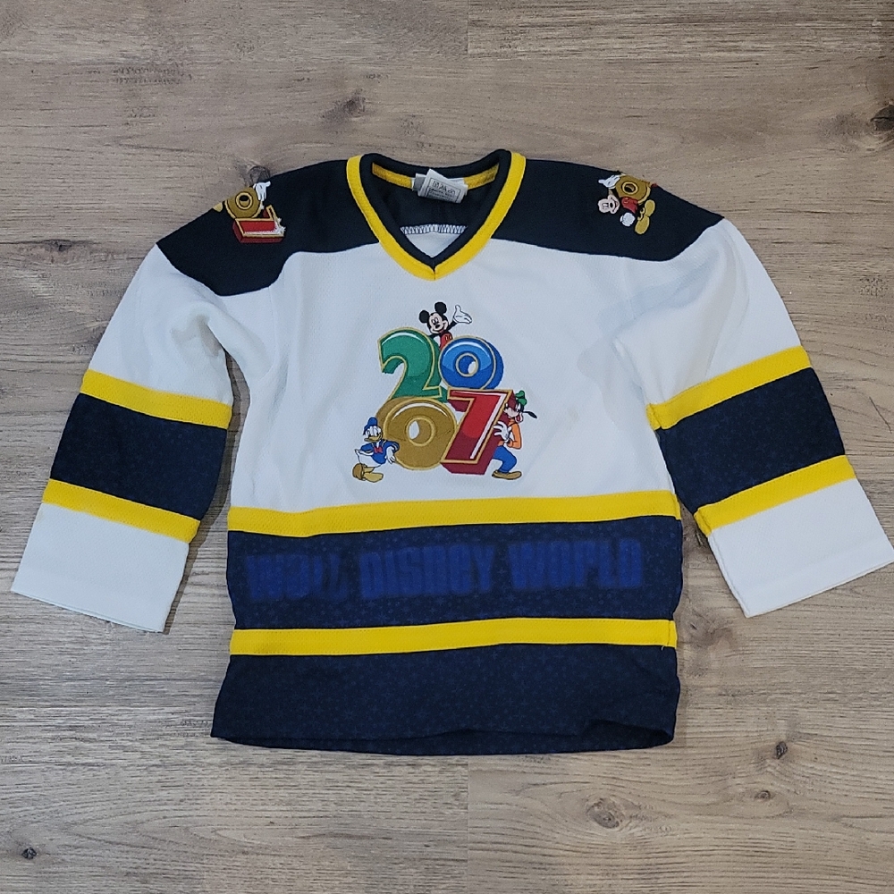 Disney Kids Mickey Mouse Jersey - White, Blue, Yellow Small